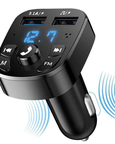 Wireless Car Bluetooth FM Transmitter MP3 Audio USB Charger Adapter Handsfree