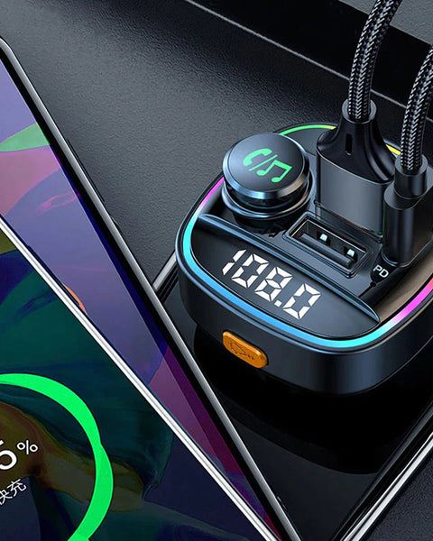 Wireless FM Car Bluetooth Adapter with USB Charger