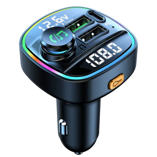 Wireless FM Car Bluetooth Adapter with USB Charger
