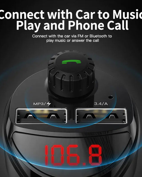 Bluetooth MP3 Car Charger and Music Player