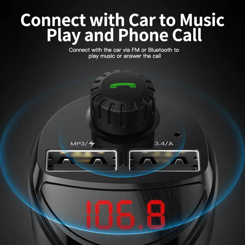 Bluetooth MP3 Car Charger and Music Player