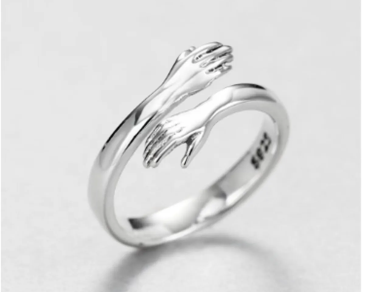 Couple Hugging Pendant Necklace for Women